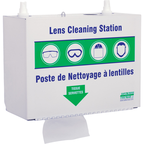 Poste de nettoyage de lunettes