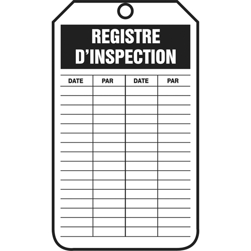 Étiquette d'inspection